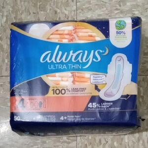 Always Ultra Thin Size 4 Overnight Pads